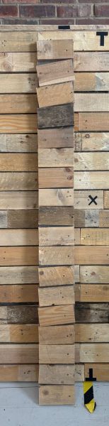 Narrow Plywood Board with Wooden Cladding