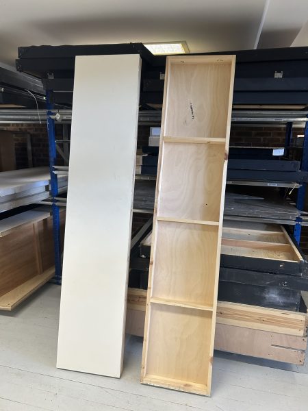 Long White Wooden Structures x4