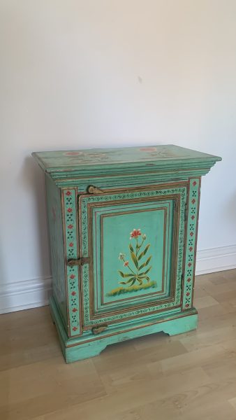 Blue Floral Bedside draw